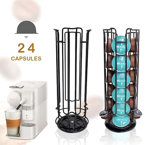 Βάση στήριξης ποτηριών ACDANC K-Cup – Χωρητικότητα 24 θέσεων, Μαύρο μέταλλο 2