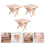 3pcs Miniature Foldable Wooden Table Set for Desk or Camping Decor 3