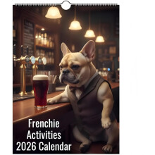 2026 Dog Wall Calendar - Thick No-Bleed Paper 12-Month Hanging Planner (Jan 2026 - Dec 2026) - 12" x 24" Large Open View for Home & Office