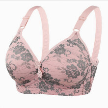 Sutiã plus size com bojo completo, sem costura e com efeito push-up, confortável e fino, com estampa, sem aro, ideal para uso diário.