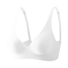 Soutien-gorge sans coutures et sans armatures pour femme – Col en V, respirant, offrant un bon maintien, invisible, idéal pour le bureau, le yoga