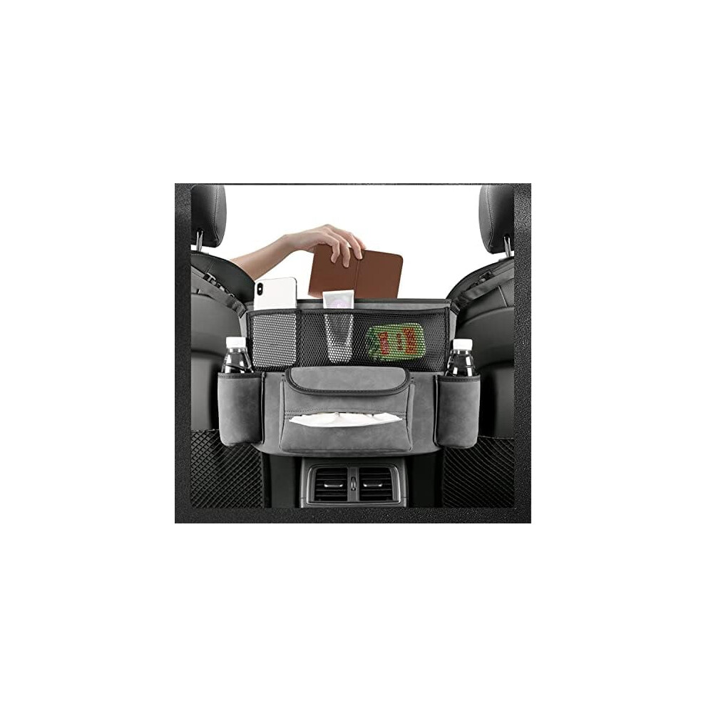 Suede Car Handbag Holder Between Seats Large Capacity 9341593757744