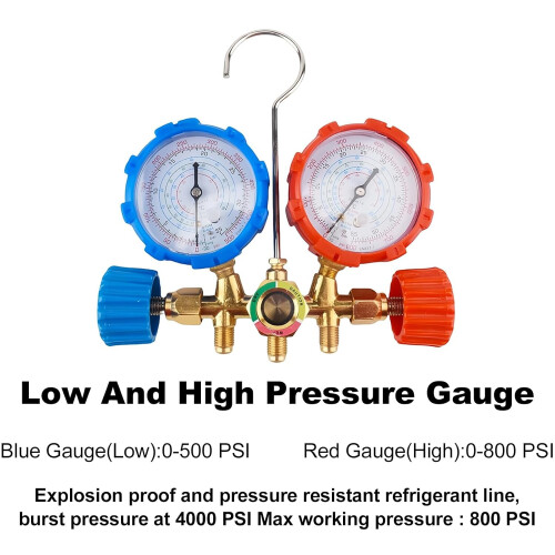 AC Manifold Gauge Set Digital 5FT Dual Station 1