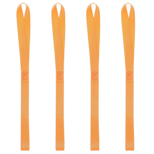 Worgeous Tie Down Straps Orange 4Pcs 19x1Inch Polyester