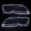 1 ζεύγος για BMW E46 3-Series 2002 2003 2004 2005, 4θυρο, αριστερό και δεξί φανάρι, διαφανές κάλυμμα 6
