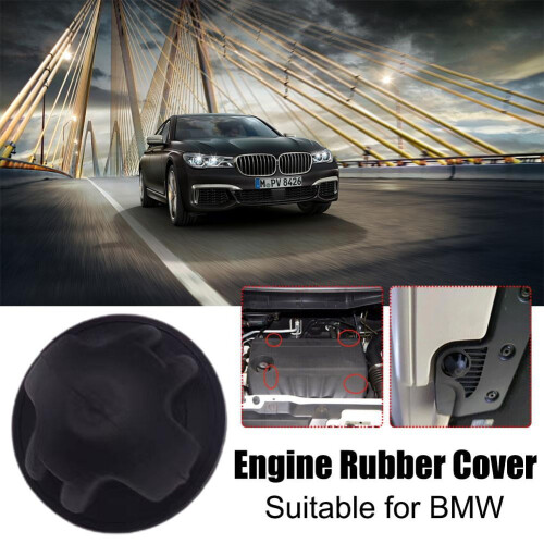 BMW Engine Cover Trim Rubber Mount Grommet 4pcs 2
