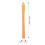 Worgeous fastgørelsesstropper orange polyester 4 stk. 19x1 tommer 7