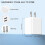 2-Pack USB Wall Charger 5V/2.4A, Foldable Plug Cube, Compatible with USB Devices 5