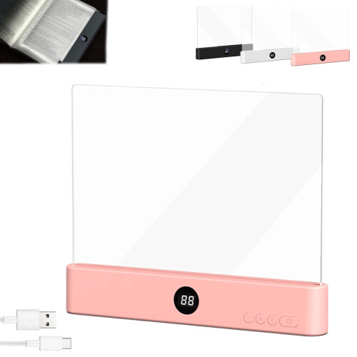 Lampe de lecture LED rechargeable avec 3 modes de couleur