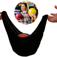 Bowling Ball Polisher Bag Seesaw Towel Washable Bowling Ball Cleaner Holder Carrier Pouch Cleaning Cloth Cover Bowling Ball Accessories