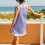 Damen Sommer-Freizeit-Shorts-Set, einfarbig, Lila 8