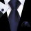 Men's Silk Tie Extra Long Solid Color Wedding Necktie 3
