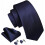 Men's Silk Tie Extra Long Solid Color Wedding Necktie 2