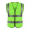 High-Visibility Mesh Safety Vest Light Green Size L 1