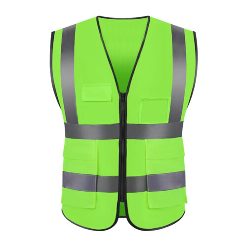 High-Visibility Mesh Safety Vest Light Green Size L