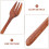 Wooden Fork Smooth Wooden Kitchen Utensil Long Handle Fork Kitchen Fork Wood Fork Mixing Fork 6