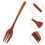 Wooden Fork Smooth Wooden Kitchen Utensil Long Handle Fork Kitchen Fork Wood Fork Mixing Fork 2