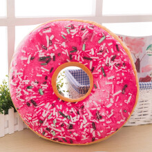 Coussin donut 3D, coussin rembourré confortable pour dossier de siège, peluche décorative pour salon, chambre et maison, 40 cm