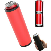 Estuche táctico de doble compartimento para bebidas energéticas - Aislante y delgado