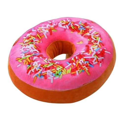 Coussin rond en forme de donut - 18 cm 1
