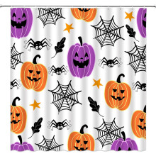 Halloween dusjforheng med kroker, polyester, 3D-printet