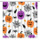 Halloween duschdraperi med krokar, polyester, 3D-tryckt 1