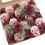 25 rosas artificiais em tons de canela e rosa desbotado com arame. 1