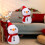 Conjunto de 2 Almofadas Decorativas com Boneco de Neve – 40cm e 23cm 2