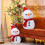 Conjunto de 2 Almofadas Decorativas com Boneco de Neve – 40cm e 23cm 5