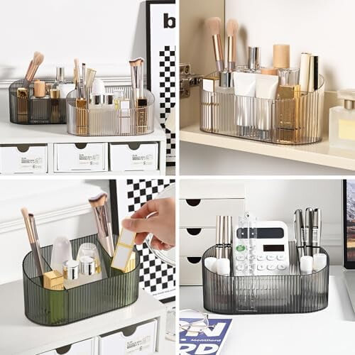 5-rums akryl makeup- og skrivebordsorganisator 2