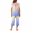 Dame Tie Dye Lounge Pyjamasæt Capri Pants 2-delt 5