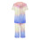 Dame Tie Dye Lounge Pyjamasæt Capri Pants 2-delt 3