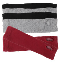 3 Pairs Arm Sleeve Arm Warmer Winter Fingerless Gloves Women Mitten Gloves Elbow Length Arm Warmers Women's Miss