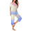 Dame Tie Dye Lounge Pyjamasæt Capri Pants 2-delt 6