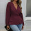Dame elegant blazer slim fit v-hals langermet 7