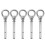 Set di ganci a occhiello in acciaio inox (5 pezzi) 1
