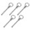 Set di ganci a occhiello in acciaio inox (5 pezzi) 6