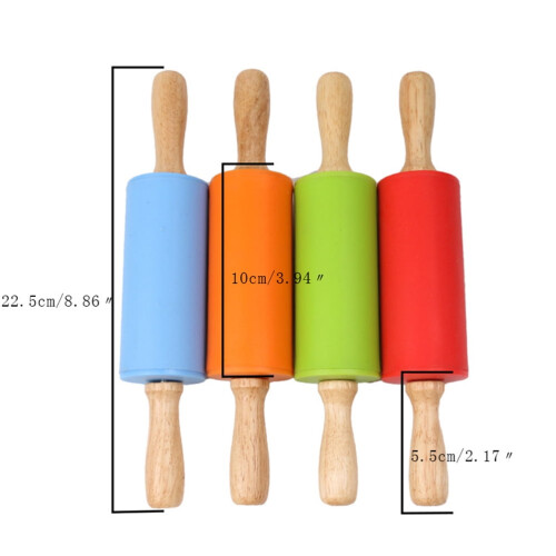 Decorating Mini Silicone Rolling Pin Non-toxic Fondant Child 1