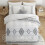 Boho twin duvet cover set black white microfiber 2 pcs 5