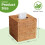 Natuurlijke rotan tissueboxhoes 5,5 inch vierkant 3