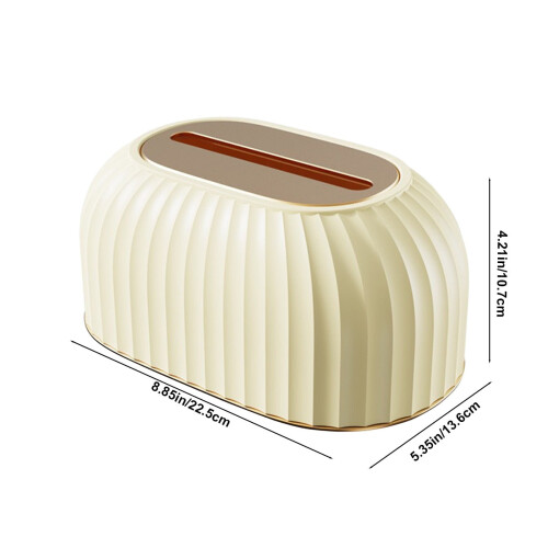 Porta-lenços decorativo com elevação automática – Recipiente moderno e resistente em PET/plástico para casa, sala de estar, banheiro e 1