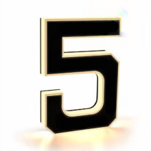 Outdoor Solar Digital Number Lights, Bright LED Address Sign with USB Backup, Weatherproof & Customizable for Events, Garden & Parties