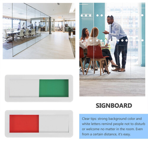 Open Close Slider Sign Acrylic Black Professionals 2Pcs 1