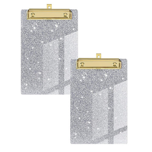 Ακρυλικό Glitter Clipboard, Συσκευασία των 2 τεμαχίων 4x6 ιντσών