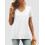 Magliette casual estive da donna con maniche a V e scollo a V 3