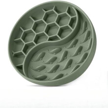 Slow Eating Dog Bowl - Silicone Feeder with Suction Cups for Fast Eaters, Fun & Anxiety Relief