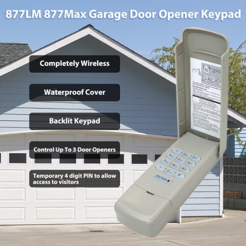 Garage Door Opener Keypad Wireless for LiftMaster Yellow Learn Button Models, Secure PIN Access 1