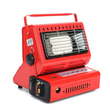 Portable Gas Heater with Ceramic Plate for Camping Fishing Hiking Patio Indoors, Red