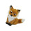 Handcrafted Realistic Cuddly Foxes Shaped Ornament-brown No. 1 1