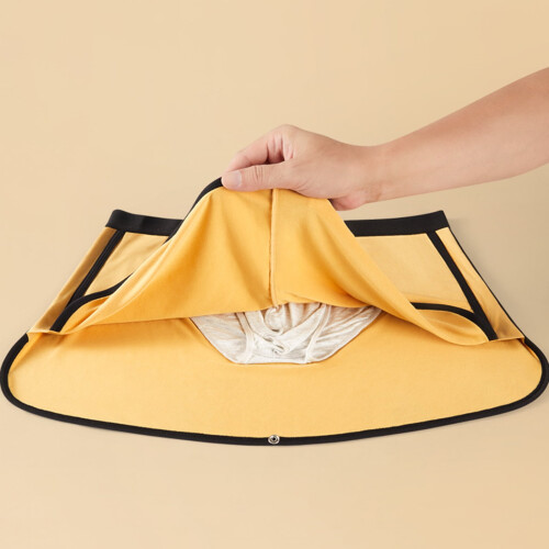 Cueca masculina HEVIRGO com forro triangular, cintura elástica e design de dupla camada. Modelo 3 em 1: cueca, calcinha e boxer. 2
